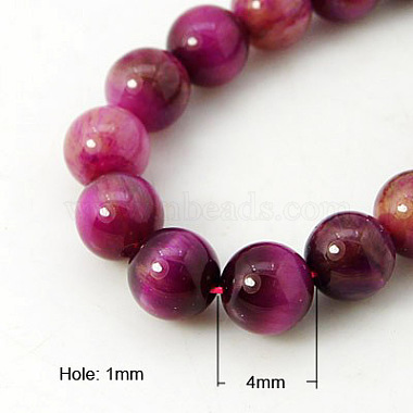 Natural Rose Tiger Eye Beads Strands(G-G099-4mm-12)-2