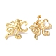 Octopus Ion Plating(IP) 304 Stainless Steel Stud Earrings for Women(EJEW-L287-024G)-2