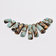 Brins de perles de bronzite et de pierres précieuses synthétiques assemblés(G-P298-D01)-1