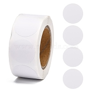 Self-Adhesive Blank Paper Gift Tag Stickers, Adhesive Labels, for Festive, Hoilday, Wedding Presents, White, Sticker: 25mm, about 500pcs/roll(DIY-G013-I06)