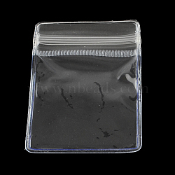 PVC Zip Lock Bags, Resealable Bags, Self Seal Bag, Rectangle, Clear, 6x4cm, Unilateral Thickness: 0.115mm(X-OPP-R005-4x6-1)