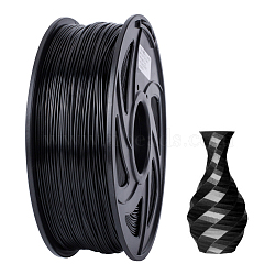 Plastic Cord, 3D Printer Filament, Black, 1.75mm, about 400m/roll(OCOR-WH0032-47B-01)