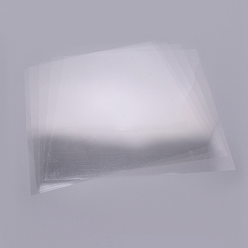 PVC Transparent High Temperature Resistance Protective Film, Single Side, Square, Clear, 30.5x30.5x0.015cm