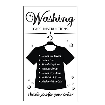 Paper Hanging Display Card, Black, 9x5x0.03cm