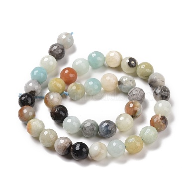 Natural Flower Amazonite Beads Strands(G-E571-26C)-3