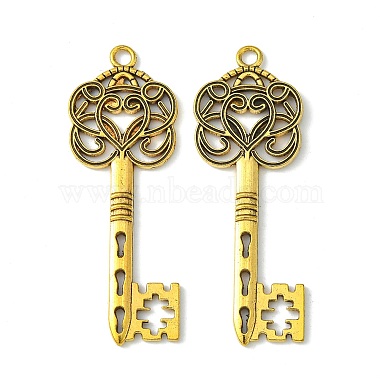 Tibetan Style Alloy Big Skeleton Key Pendants(X-GLF9750Y-NF)-3