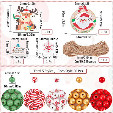 Sunnyclue bricolage kits de fabrication de décoration de Noël(DIY-SC0019-41)-2