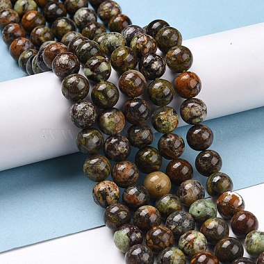 Natural Green Opal Beads Strands(G-C242-01B)-2