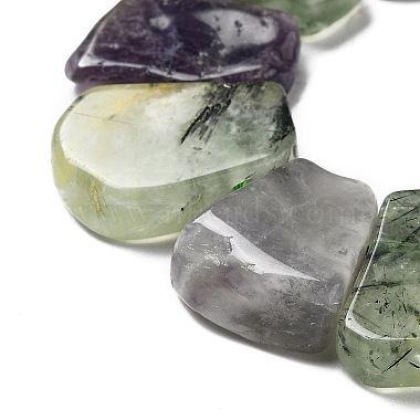 Natural Prehnite & Amethyst Beads Strands(G-P528-K08-01)-3