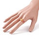 Плетеное стекло вихревое кольцо на палец(RJEW-TA00046-01)-3
