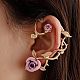 Alloy Rose Climber Wrap Around Stud Earrings for Women(EJEW-A096-01E)-1