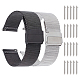 dicosmetic 2 ensembles 2 couleurs 304 chaînes en maille d'acier inoxydable bracelets de montre à dégagement rapide(FIND-DC0001-21)-1