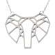 Non-Tarnish 201 Stainless Steel Origami Pendant Necklaces(NJEW-T009-JN090-1-40)-1