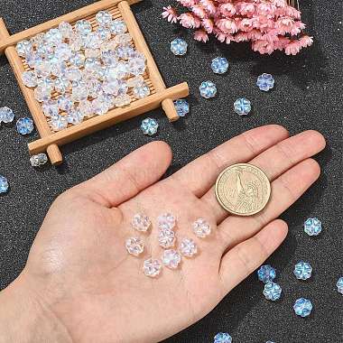 100pcs perles de verre tchèque transparentes(GLAA-CJ0001-90)-4
