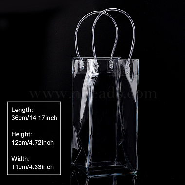 Valentine's Day Transparent PVC Plastic Bag with Handle(ABAG-BC0001-20)-2