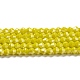 Opaque Solid Color Electroplate Glass Beads Strands(GLAA-F029-P4mm-C05)-1