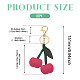 1Pc PU Leather Alloy Keychains(KEYC-TA0001-47A)-3