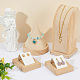 3Pcs Rectangle Wood Earring Display Stands(EDIS-DR0001-05A)-3