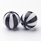 Colorful Stripe Chunky Bubblegum Acrylic Beads(SACR-ZX010-9)-2