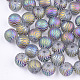 Perles en verre electroplate(X-EGLA-S178-02E)-1