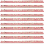 Wood Tufting Frame Tack Strip, Carpet Tack Strips with Iron Nails, Indian Red, 302x20x6.5~17mm(AJEW-GF0014-64A)