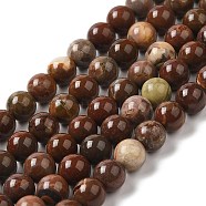 Natural Gemstone Beads Strands, Round, 8mm, Hole: 1mm, about 47pcs/strand, 15.59''(39.6cm)(G-A215-01B)