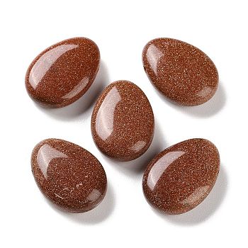 Synthetic Goldstone Beads, Top Drilled, Teardrop, 24x17x6mm,Hole:1.50mm