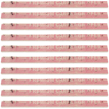Wood Tufting Frame Tack Strip, Carpet Tack Strips with Iron Nails, Indian Red, 302x20x6.5~17mm