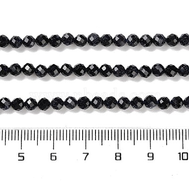 Synthetic Blue Goldstone Beads Strands(G-A233-A01-01)-5