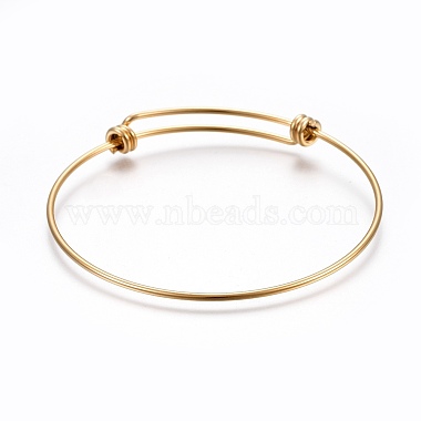 304 Stainless Steel Bangles(BJEW-F357-01G)-3