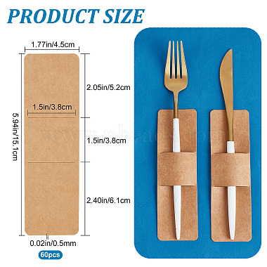 Rectangle Kraft Bookmark Sleeves 