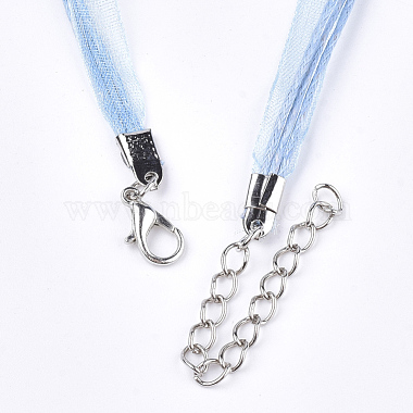 Изготовление ожерелья из вощеного шнура и органзы(NCOR-T002-168)-3