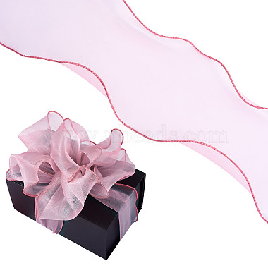 12M Polyester Wave Edge Ribbon(DIY-TA0012-96A)-3