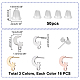 dicosmetic 48pcs 3 couleurs 201 découvertes de boucles d'oreilles en acier inoxydable(STAS-DC0009-86)-2