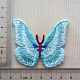 Butterfly Shape Computerized Embroidery Cloth Iron on/Sew on Patches(WG11256-03)-1