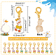 Alloy Enamel Duck Pendant Locking Stitch Markers(HJEW-AB00119)-2