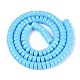 Opaque Solid Color Glass Beads Strands(GLAA-N026-3x6mm-15)-2