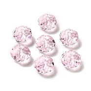 Glass Imitation Austrian Crystal Beads, Faceted, Rondelle, Pearl Pink, 8x5~5.5mm, Hole: 1.2~1.5mm(GLAA-D015-01A-04)