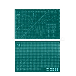 A3 Plastic Cutting Mat, Cutting Board, for Craft Art, Rectangle, Dark Cyan, 30x45cm.(WG57357-04)