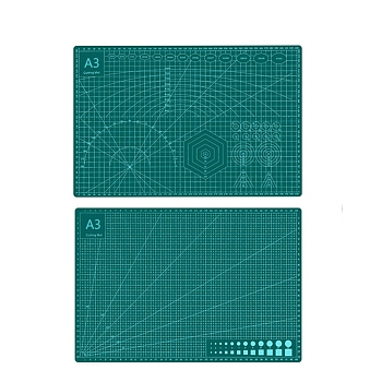 A3 Plastic Cutting Mat, Cutting Board, for Craft Art, Rectangle, Dark Cyan, 30x45cm.