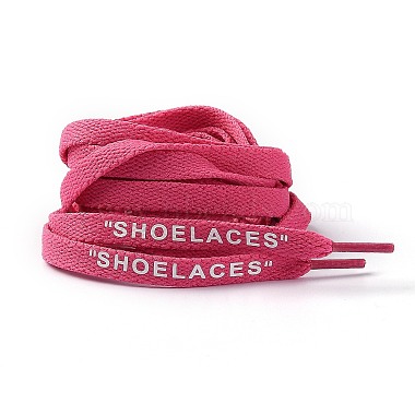 Hot Pink Polyester Shoelace