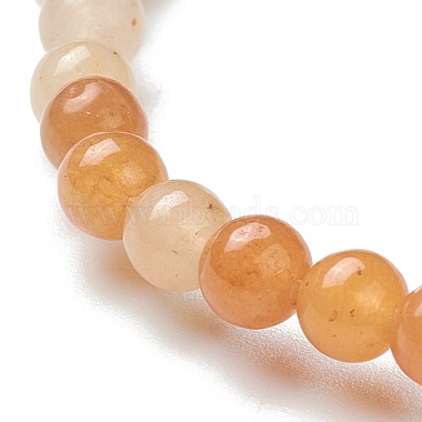 Natural Red Aventurine Beaded Stretch Bracelets(BJEW-D446-A-24)-3