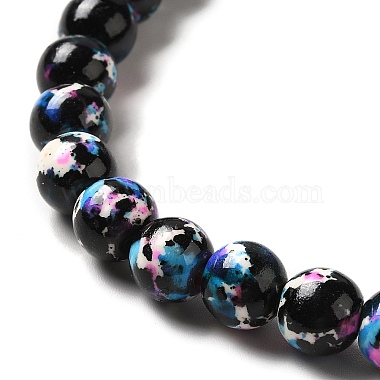 Synthetic Turquoise Dyed Beads Strands(G-E594-24C)-3