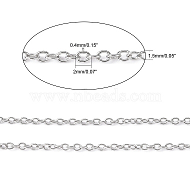 304 Stainless Steel Cable Chains(CHS-R003-0.4mm)-6