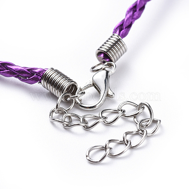 Trendy Braided Imitation Leather Necklace Making(X-NJEW-S105-M)-4