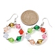 Colorful Acrylic Beaded Ring Dangle Earrings(EJEW-JE05631-02)-3