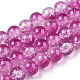 Transparent Crackle Baking Painted Glass Beads Strands(DGLA-T003-01A-09)-1