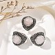 Natural Rose Quartz Adjustable Rings(RJEW-I108-03AS-15)-1