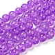 Spray Painted Crackle Glass Beads Strands(CCG-Q001-10mm-12)-1