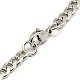 304 Stainless Steel Curb Chain/Twisted Chain Bracelet Making(STAS-A028-N121P)-2